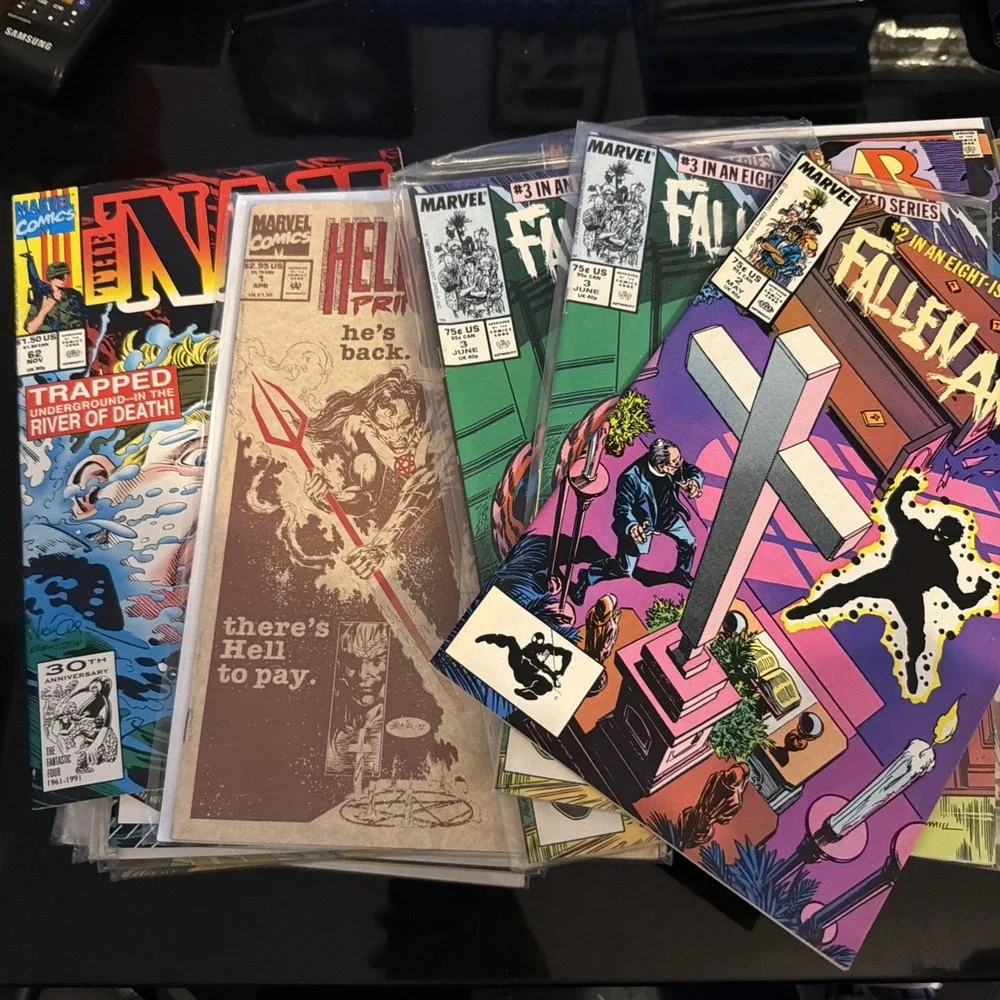 70 Vintage Comic Lot Marvel X-man Sectaurs Alpha Flight Luke Cage Fallen Angels